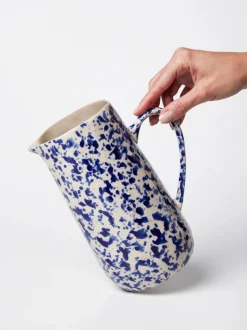 JONES & CO Splatter Jug BLUE