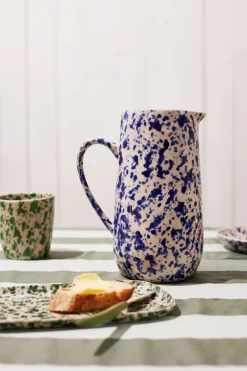 JONES & CO Splatter Jug BLUE