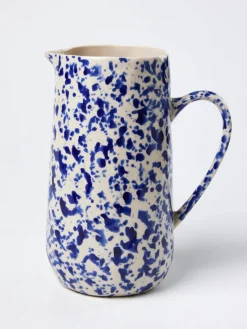 JONES & CO Splatter Jug BLUE