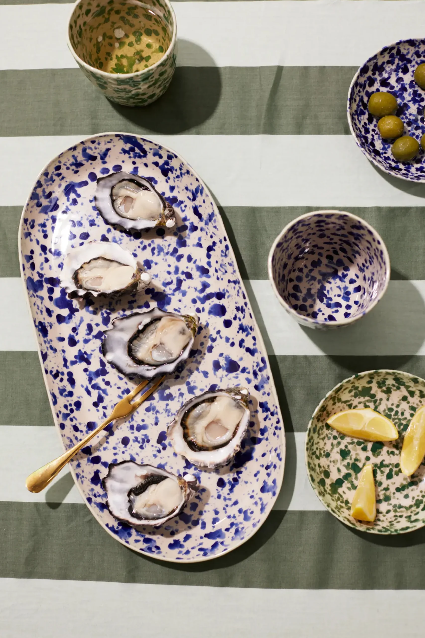 JONES & CO Splatter Platter BLUE