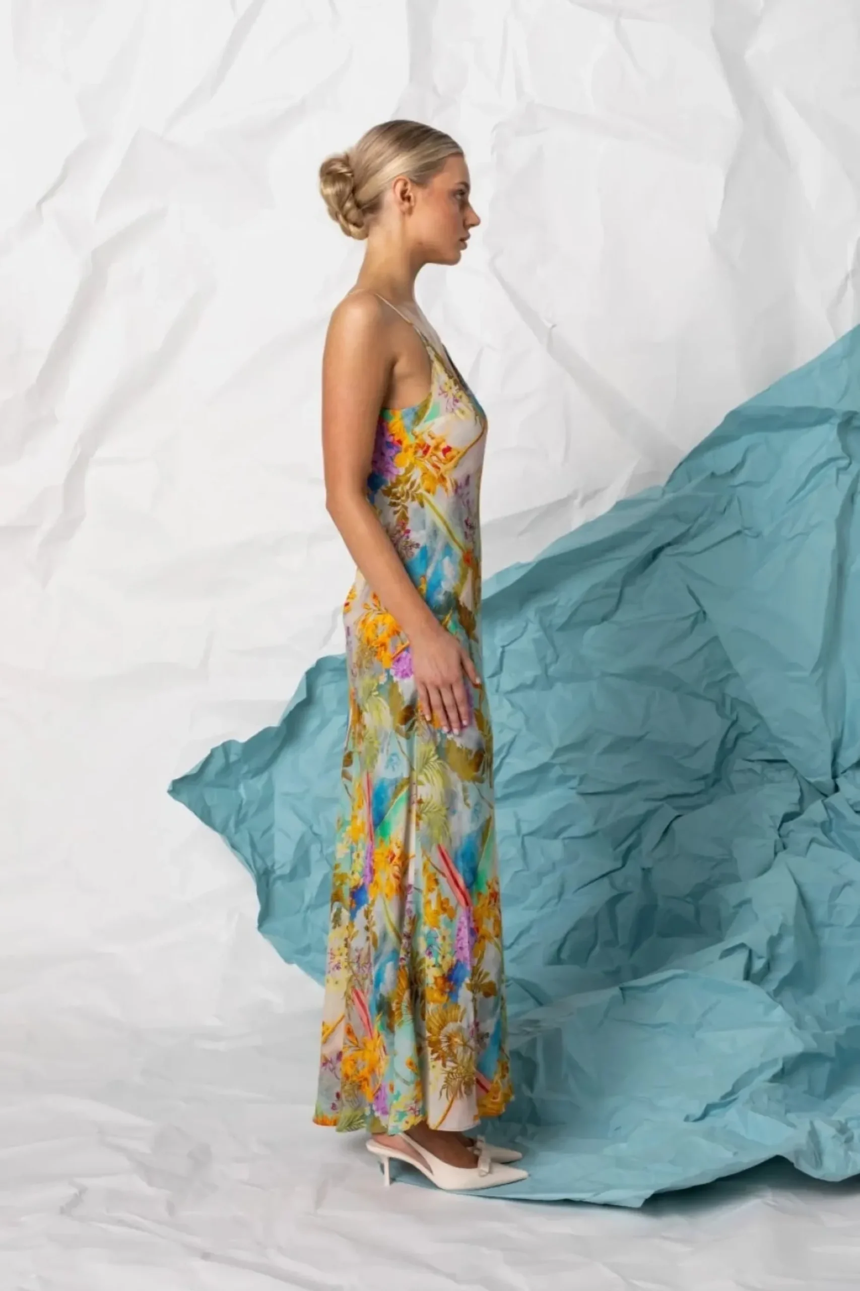 KACHEL Bronte Slip Dress MULTI