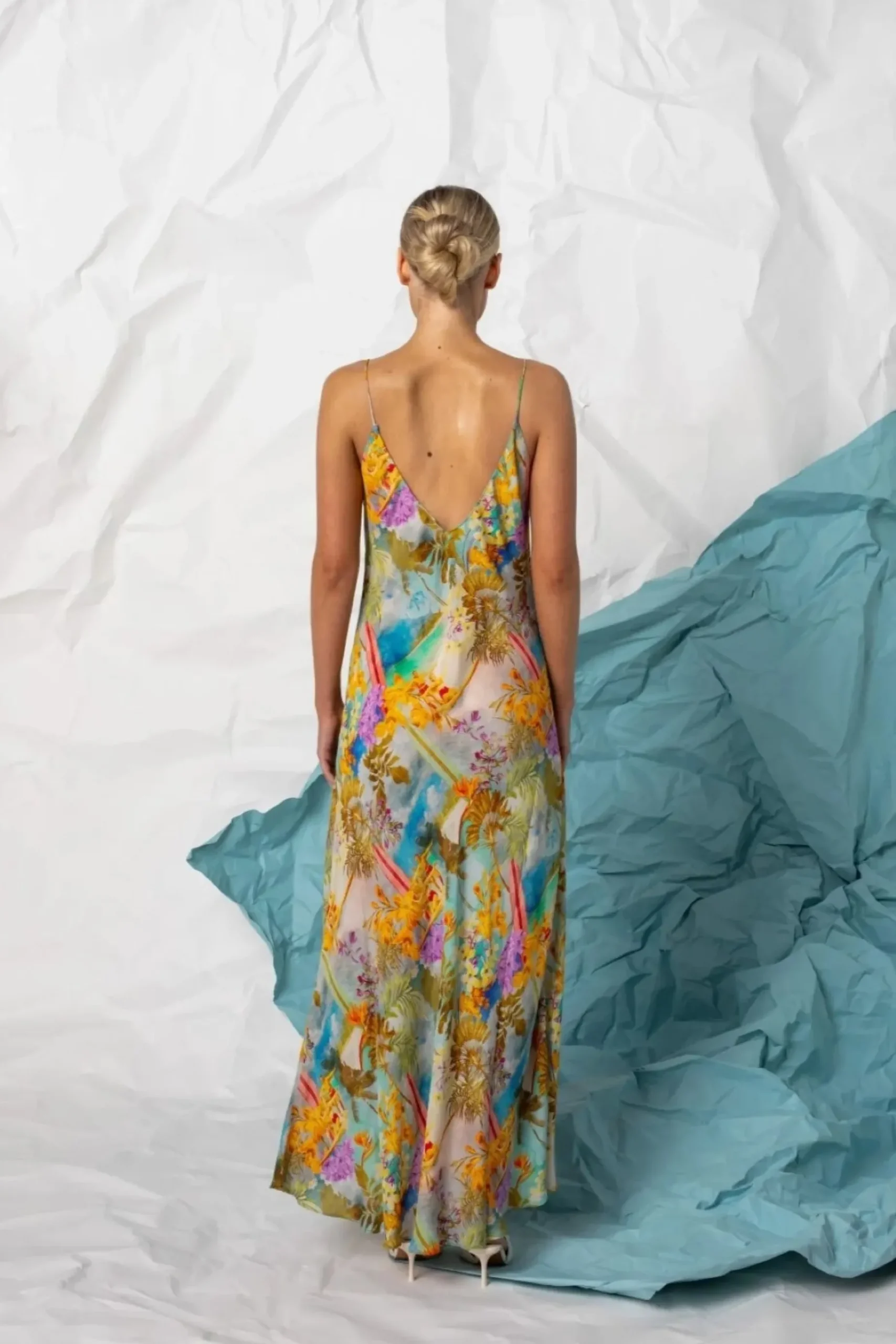 KACHEL Bronte Slip Dress MULTI