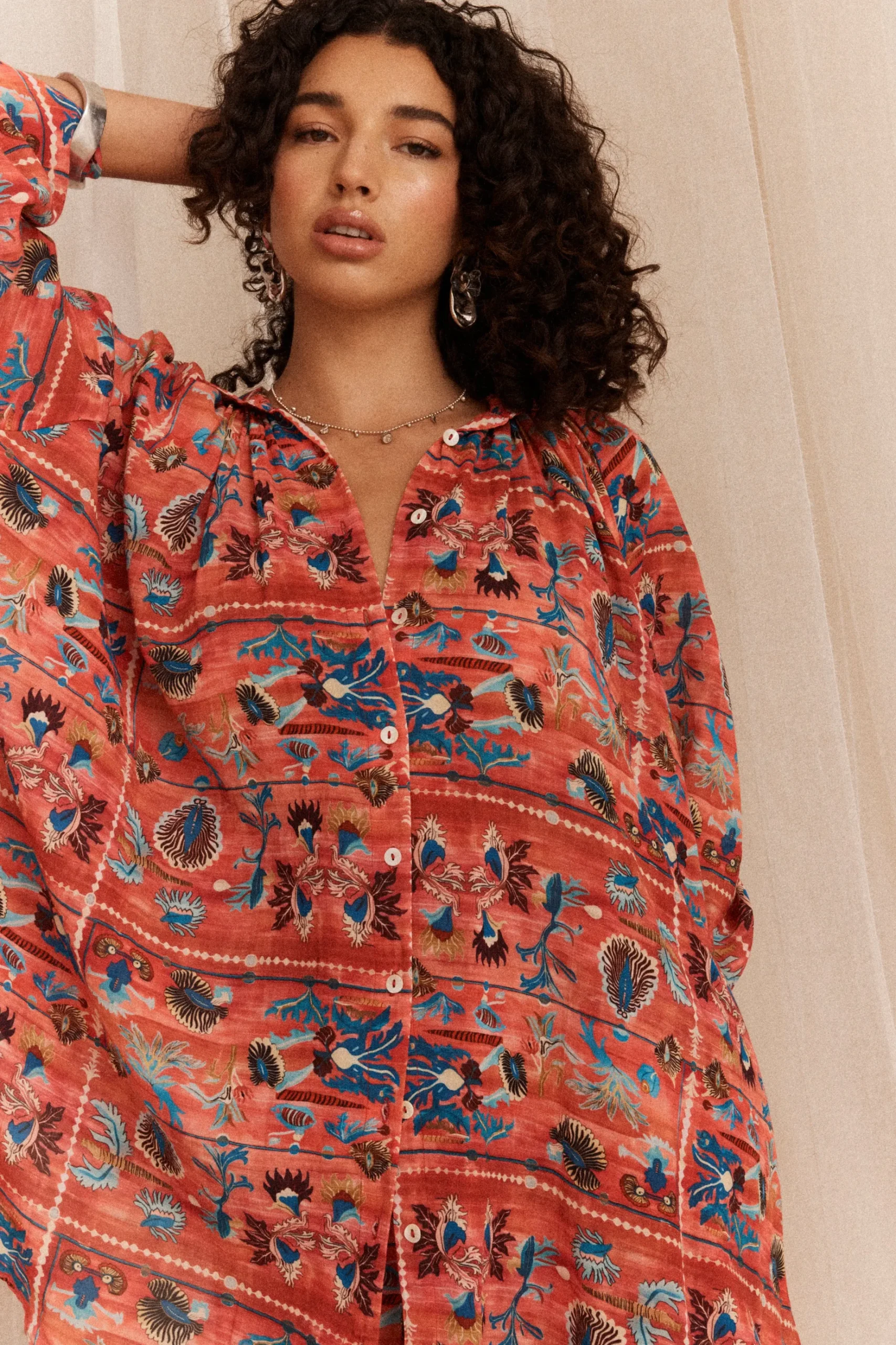 KINGA CSILLA Tierra Cupio Shirt Dress