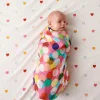 KIP & CO Bamboo Swaddle CONFETTI PINK