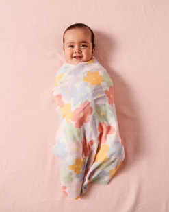 KIP & CO Bamboo Swaddle PAPER DAISY