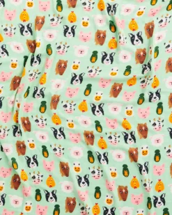 KIP & CO Bamboo Swaddle FARM FRIENDS