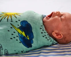 KIP & CO Bamboo Swaddle WEATHER REPORT