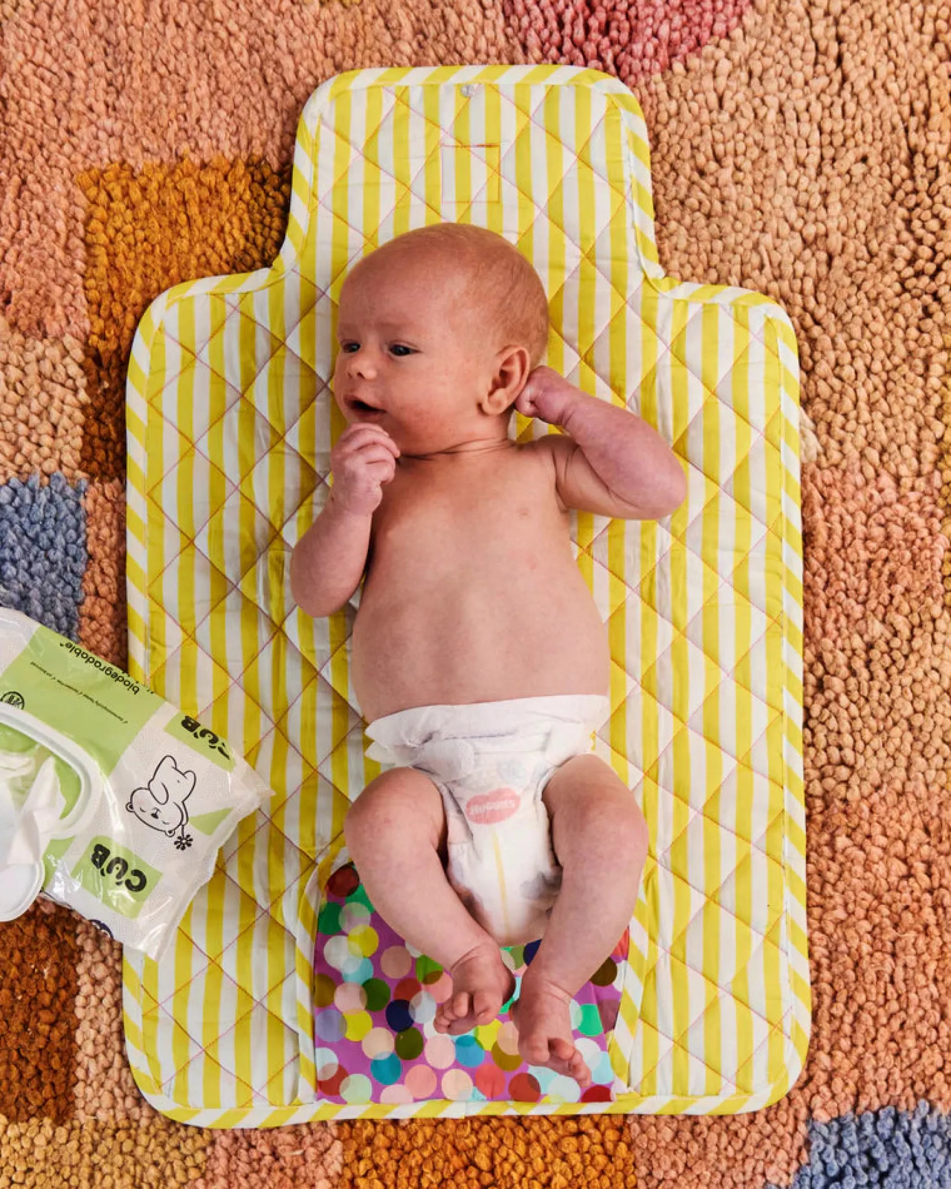 KIP & CO Change Mat CONFETTI PINK