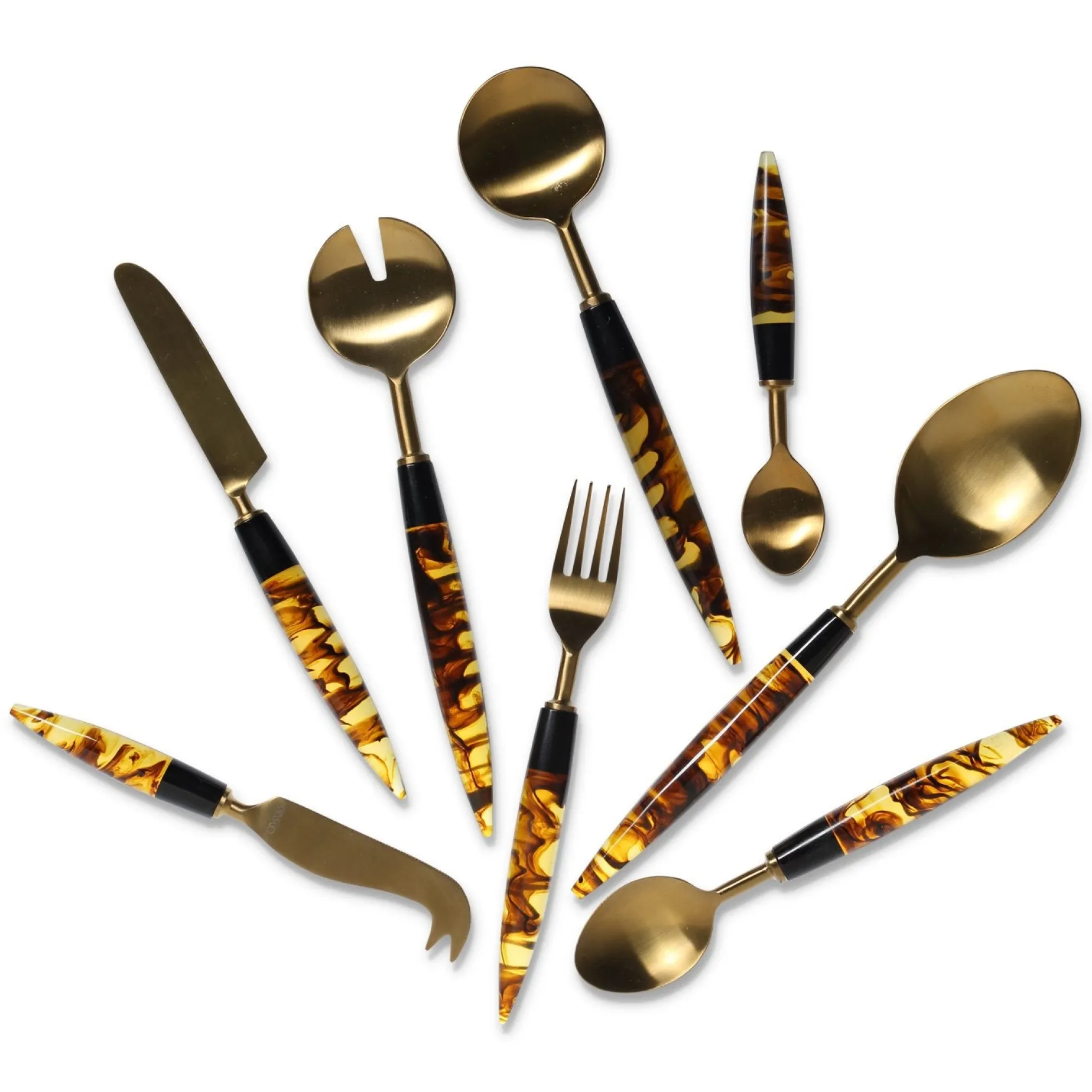 KIP & CO Cheese Knife Smokey Amber