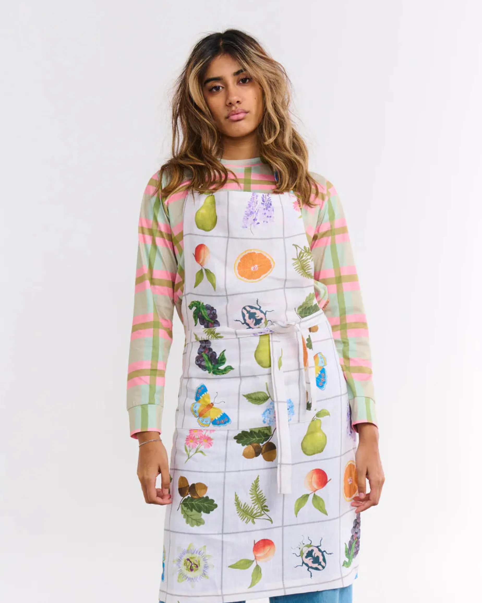KIP & CO Linen Apron PRAIRIE