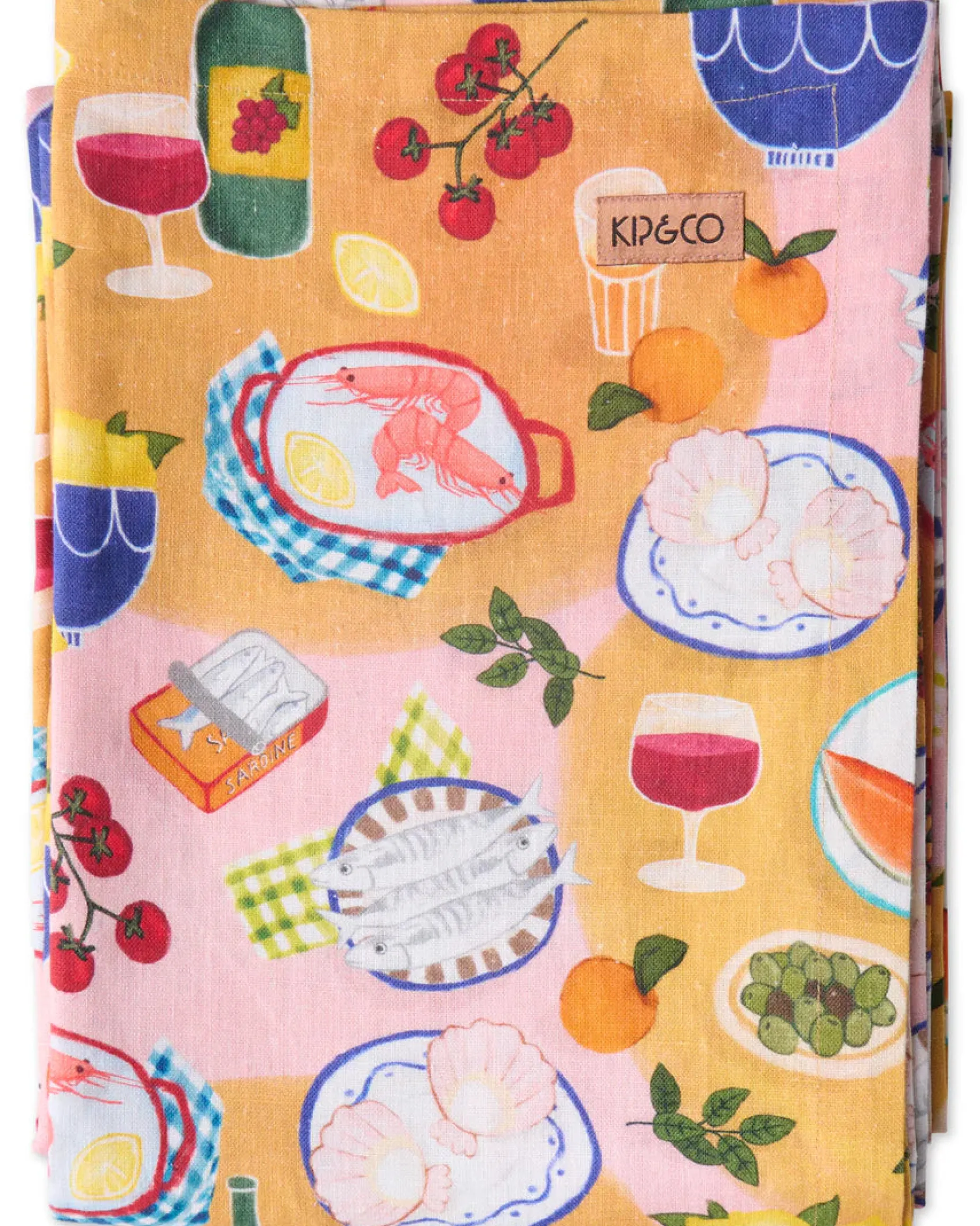 KIP & CO Linen Tablecloth 145 x 270cm SUPPER