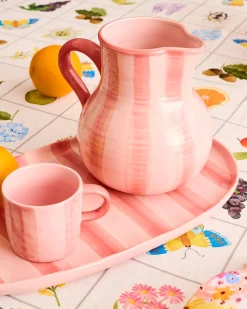 KIP & CO Mug Set 2 PINK STRIPE