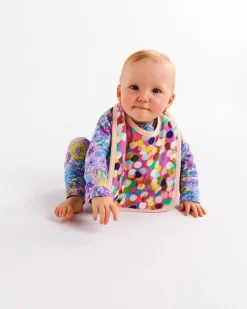 KIP & CO Organic Bib CONFETTI PINK