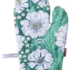 KIP & CO Oven Mitt TUMBLING FLOWERS GREEN