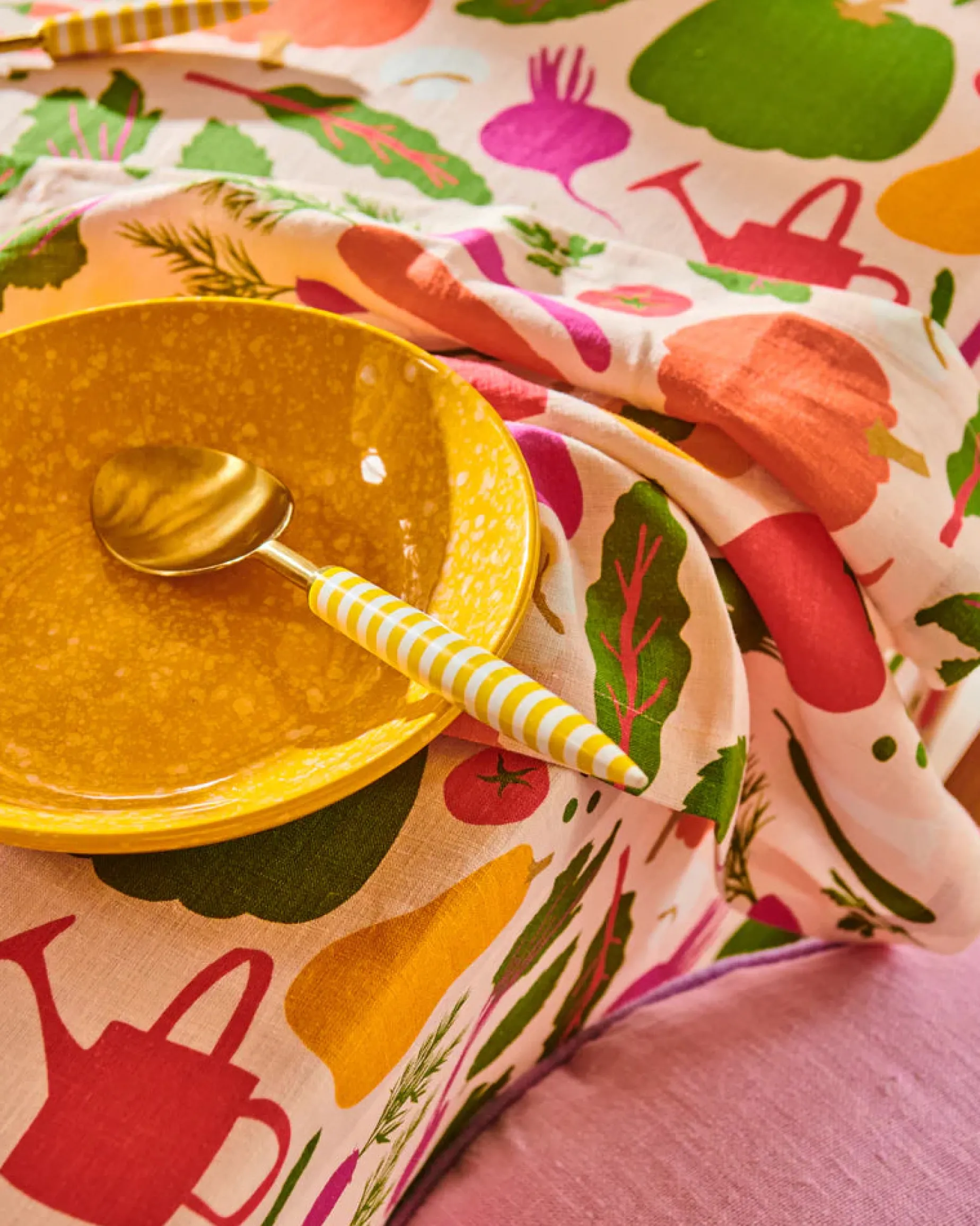 KIP & CO Serving Spoon SUNSHINE STRIPE