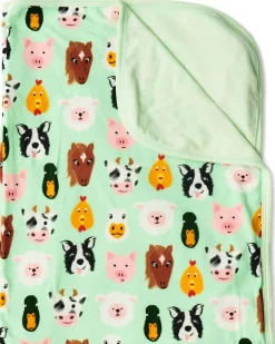 KIP & CO Snuggle Blanket FARM FRIENDS