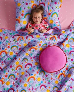 KIP & CO Velvet Pea Cushion PINK AMBITION