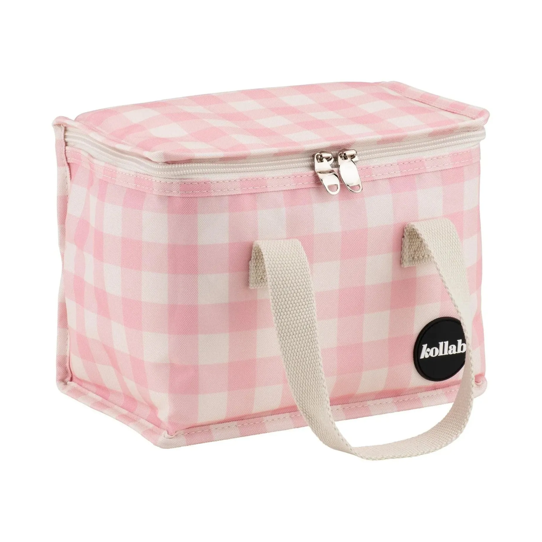 KOLLAB Lunch Box CANDY PINK CHECK