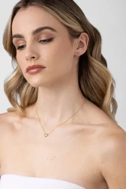 LIBERTE Mariel Heart Necklace SILVER