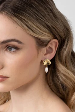 LIBERTE Sierra Pearl Earring GOLD