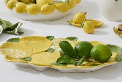 Limones Ceramic Platter YELLOW