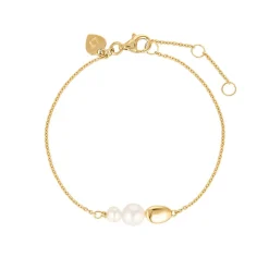 LINDA Brook Pearl Bracelet GOLD