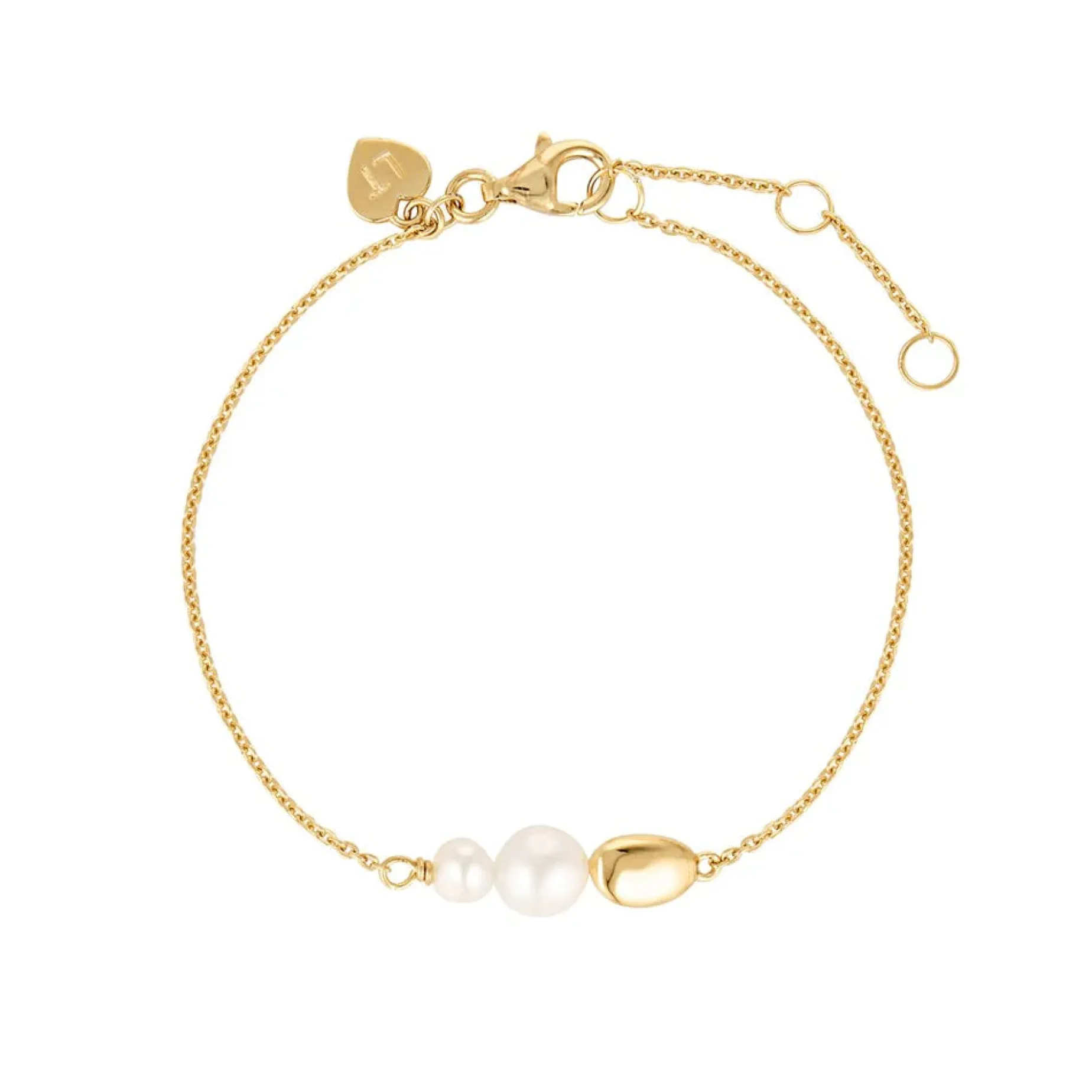 LINDA Brook Pearl Bracelet GOLD