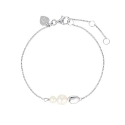 LINDA Brook Pearl Bracelet SILVER