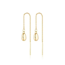 LINDA Brook Thread Earrings GOLD