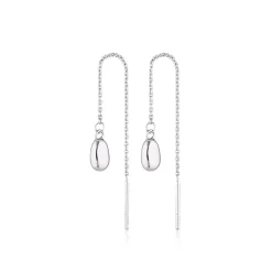 LINDA Brook Thread Earrings SILVER