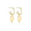 LINDA Field Hoop Earrings GOLD