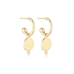 LINDA Field Hoop Earrings GOLD