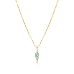 LINDA Gemstone Necklace BLUE TOPAZ