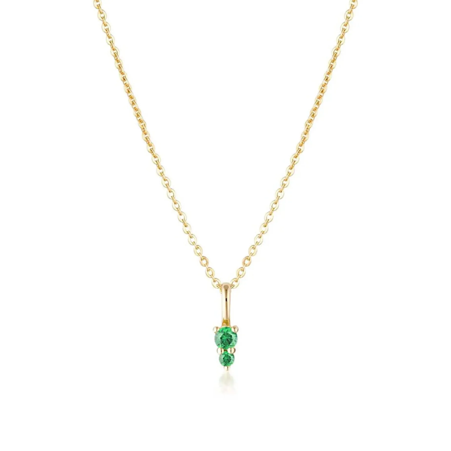 LINDA Gemstone Necklace EMERALD