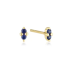 LINDA TAHIJA Birthstone Stud SAPPHIRE GOLD