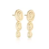 LINDA TAHIJA Contour Drop Earrings GOLD
