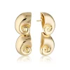 LINDA TAHIJA Nautilus Max Earrings GOLD
