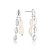 LINDA TAHIJA Neptunes Pearl Earring SILVER
