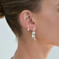 LINDA TAHIJA Neptunes Pearl Earring SILVER