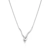LINDA TAHIJA Ripple Necklace SILVER