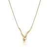 LINDA TAHIJA Ripple Necklace GOLD