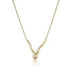 LINDA TAHIJA Ripple Necklace GOLD