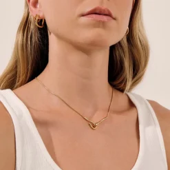 LINDA TAHIJA Ripple Necklace GOLD