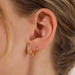 LINDA TAHIJA Split Earrings GOLD