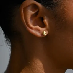 LINDA TAHIJA Two Fold Stud GOLD