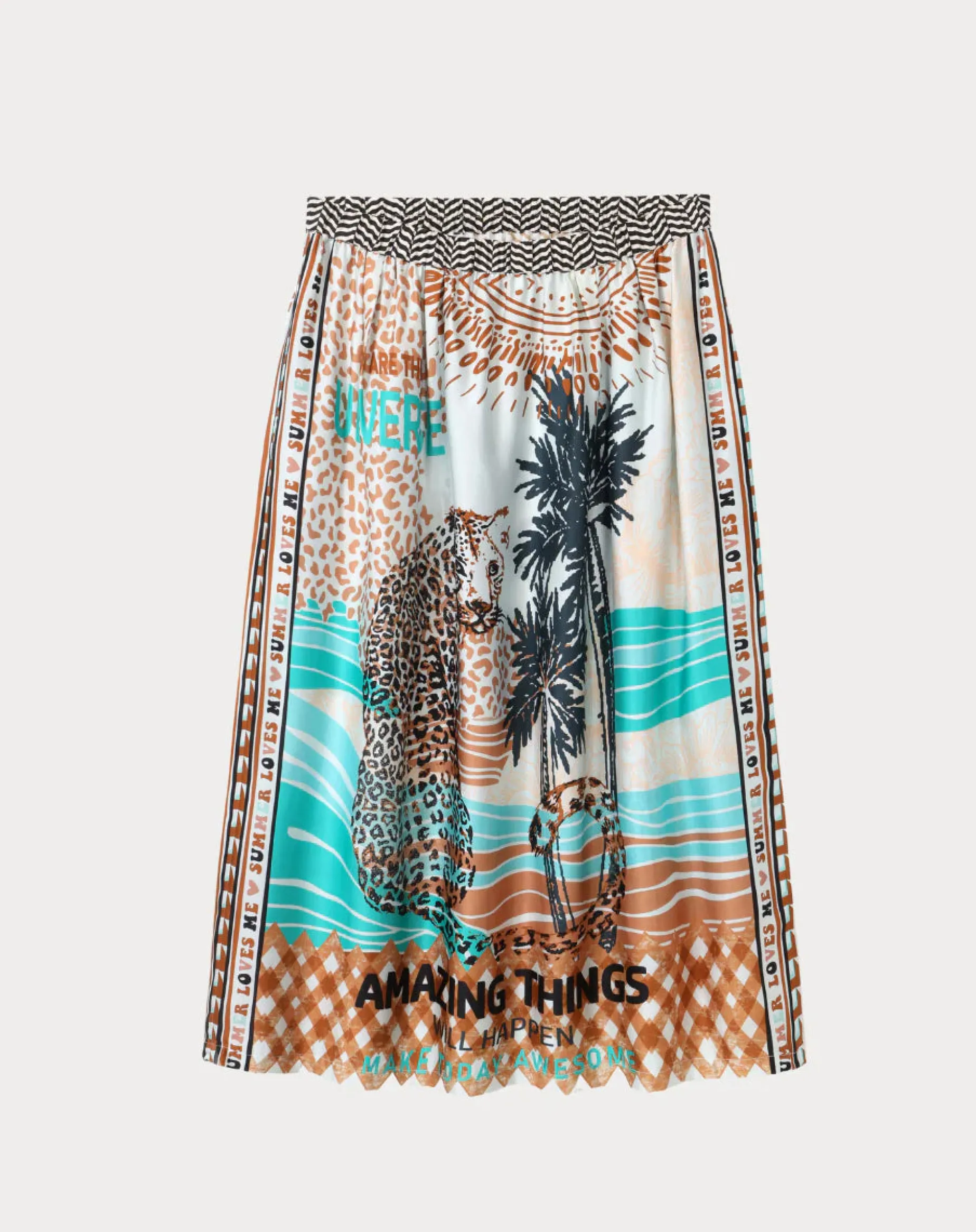 ME369 Vanessa Midi Skirt SAFARI