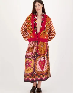 ME369 Vanessa Midi Skirt SUNSET
