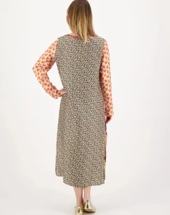 ME369 Violet V-Neck Dress SUNSET