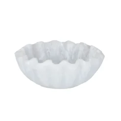 Merridy Resin Scallop Bowl WHITE