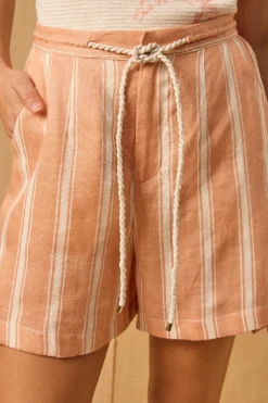 MON RENN Coral Stripe Short CORAL SANDS STRIPE